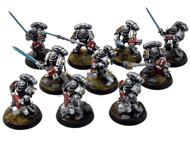 Games Workshop GREY KNIGHTS 10 Strike Squad #2 WELL PAINTED Warhammer 40K