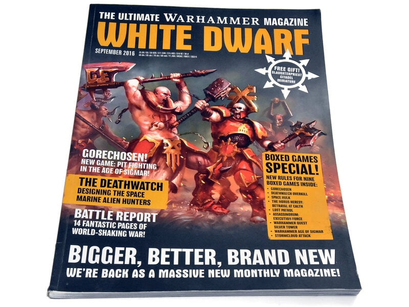 Games Workshop WARHAMMER White Dwarf September 2016 #1