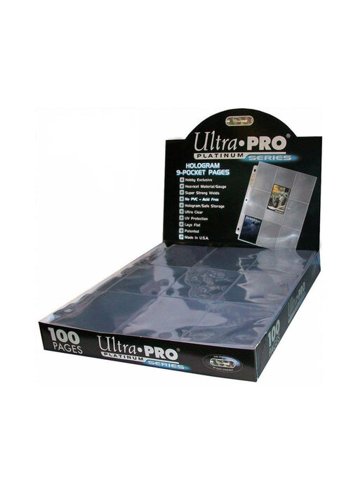 Ultra Pro Page 9 Pockets Hologram 100Ct