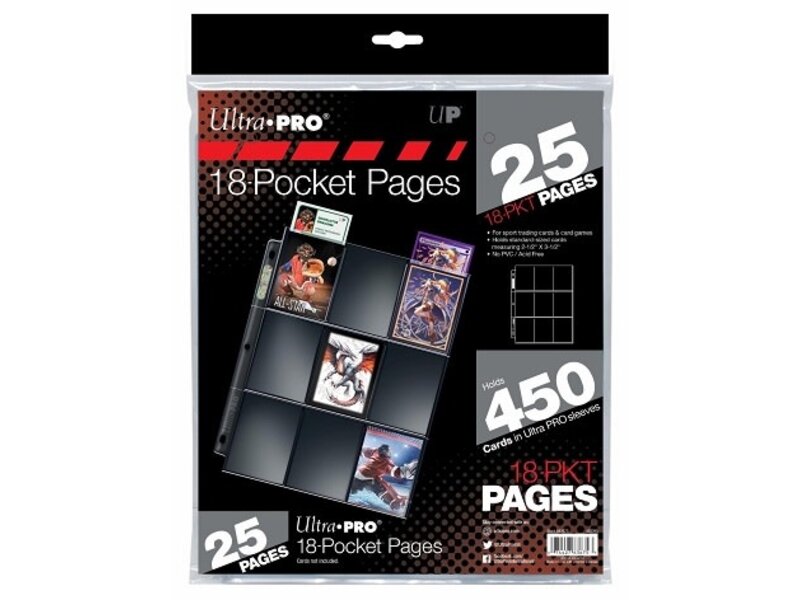 Ultra-Pro Ultra Pro Pages 18 Pockets Silver Series 25ct