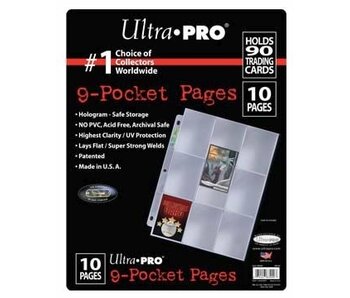 Ultra Pro Page 9 Pockets 10 Pack Refill