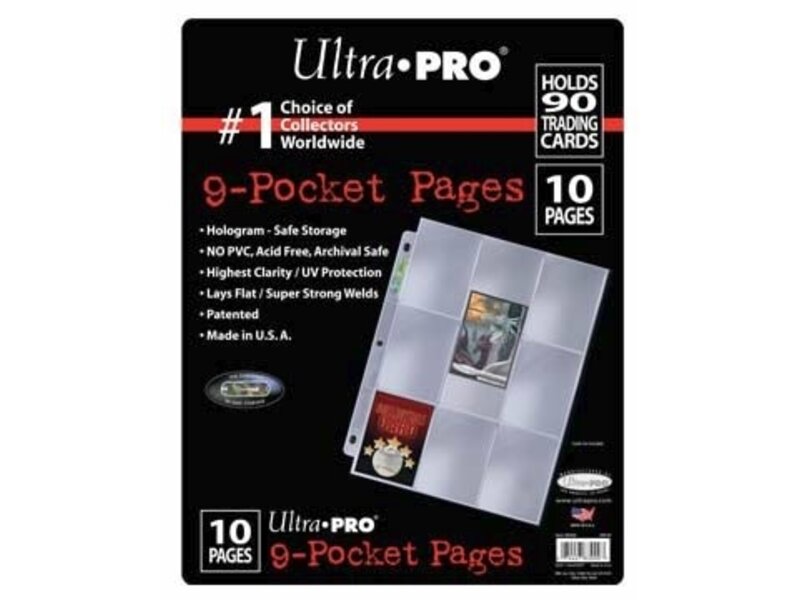 Ultra-Pro Ultra Pro Page 9 Pockets 10 Pack Refill