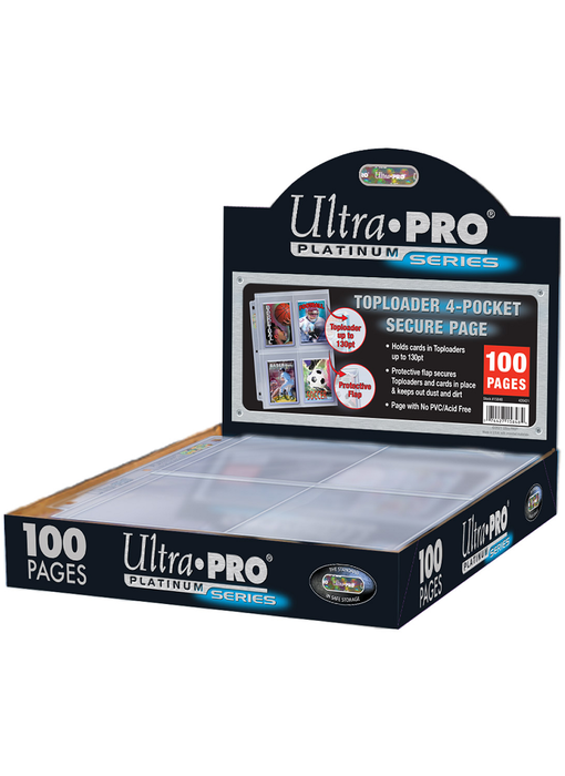 Ultra Pro Page 4-pocket Secure Platinum For Toploader