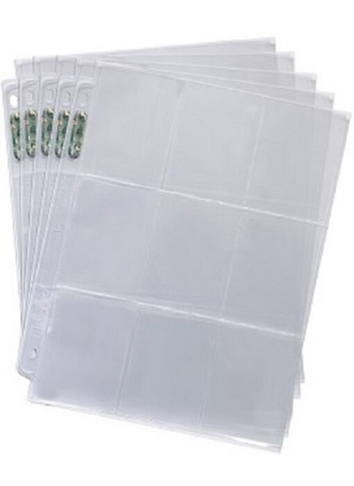 Ultra Pro Page 9 Pocket Silver 25 CT Pack