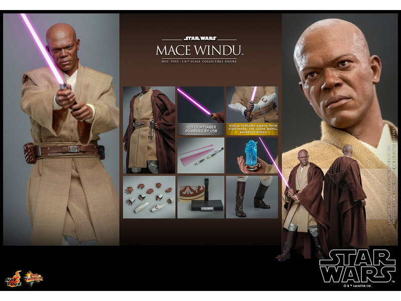 Sideshow Mace Windu Sixth Scale Figure
