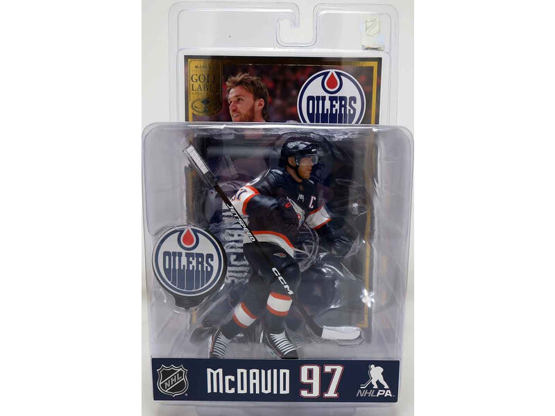 NHL Hockey 7 Inch Static Figure Edmonton Oilers Exclusive - Connor McDavid Gold Label