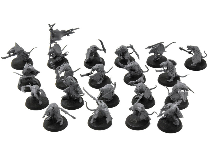Games Workshop Skaven 20 Clanrats Sigmar Assembled Skaventide (may be different from pictures)