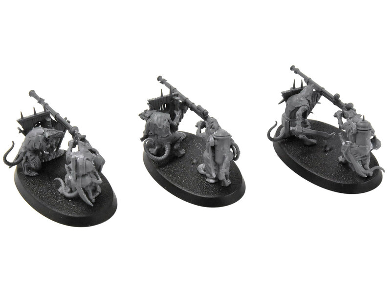 Games Workshop Skaven 3 Warplock Jezzails Warhammer Sigmar Assembled Skaventide