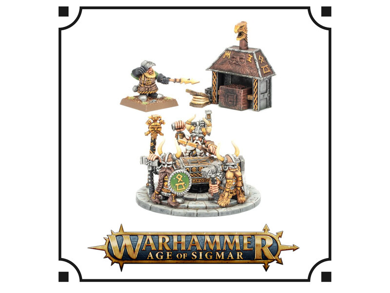 Games Workshop Dwarfen Mountain Holds Runelord With Anvil Of Doom