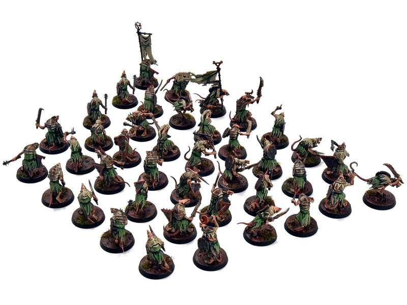 Games Workshop SKAVEN 40 Clanrats Skaventide Side Sigmar PRO PAINTED