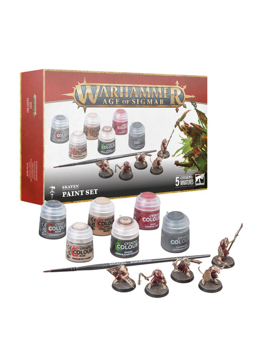 Age Of Sigmar Skaven + Paint Set