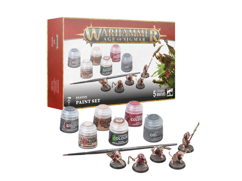 Games Workshop Age Of Sigmar Skaven + Paint Set