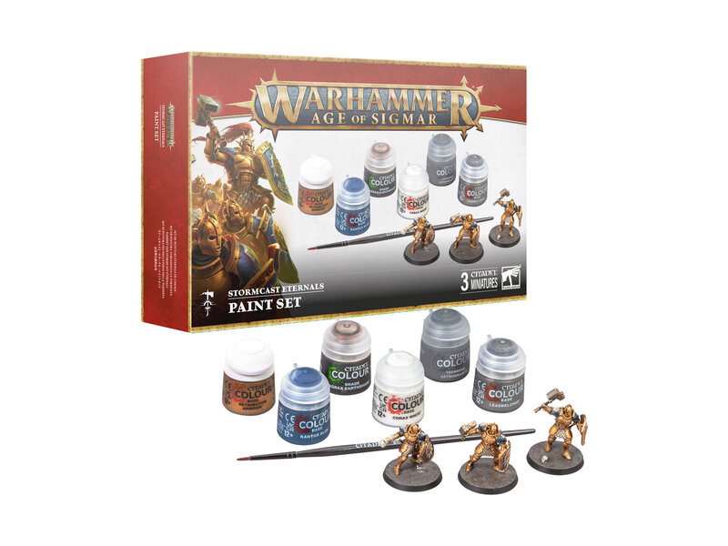 Games Workshop Age Of Sigmar Stormcast + Paint Set