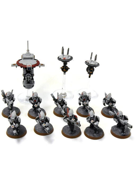 TAU EMPIRE 10 Pathfinders #3 WELL PAINTED Warhammer 40K