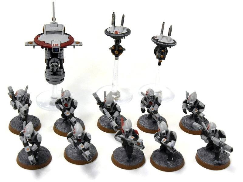 Games Workshop TAU EMPIRE 10 Pathfinders #3 WELL PAINTED Warhammer 40K