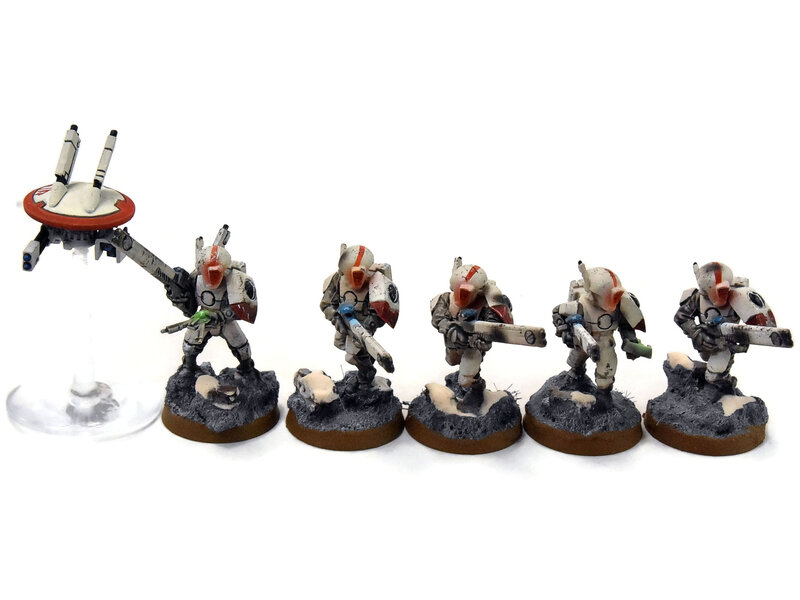 Games Workshop TAU EMPIRE 10 Fire Warriors #2 WELL PAINTED Warhammer 40K