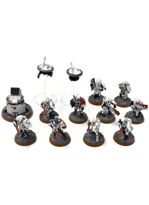 TAU EMPIRE 10 Breachers #2 WELL PAINTED Warhammer 40K