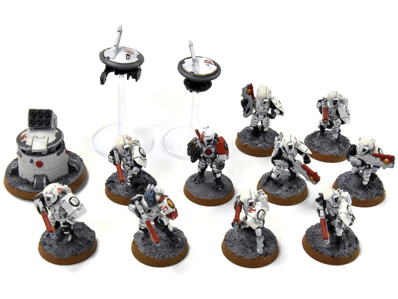 Games Workshop TAU EMPIRE 10 Breachers #2 WELL PAINTED Warhammer 40K