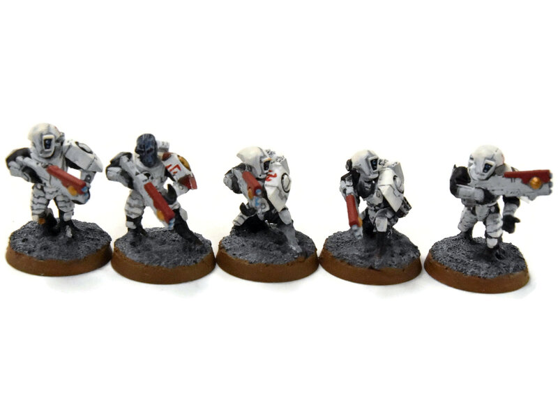 Games Workshop TAU EMPIRE 10 Breachers #2 WELL PAINTED Warhammer 40K