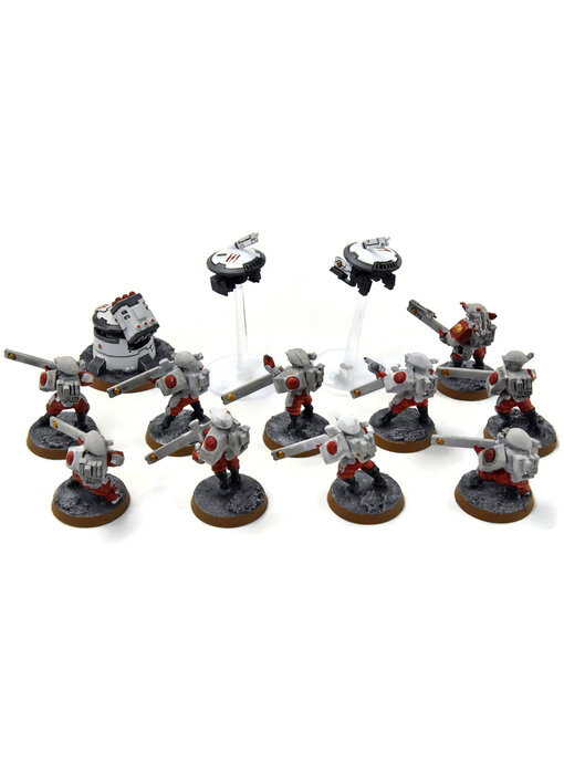 TAU EMPIRE 10 Fire Warriors #3 WELL PAINTED Warhammer 40K