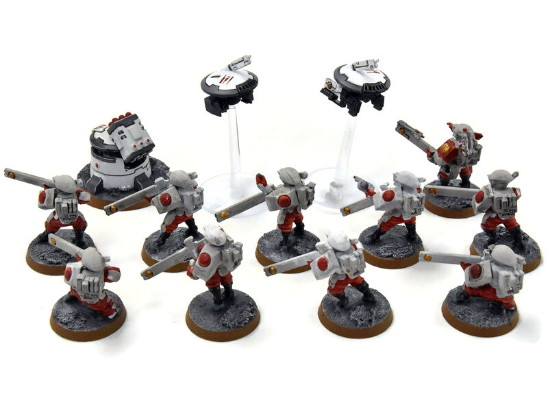 Games Workshop TAU EMPIRE 10 Fire Warriors #3 WELL PAINTED Warhammer 40K