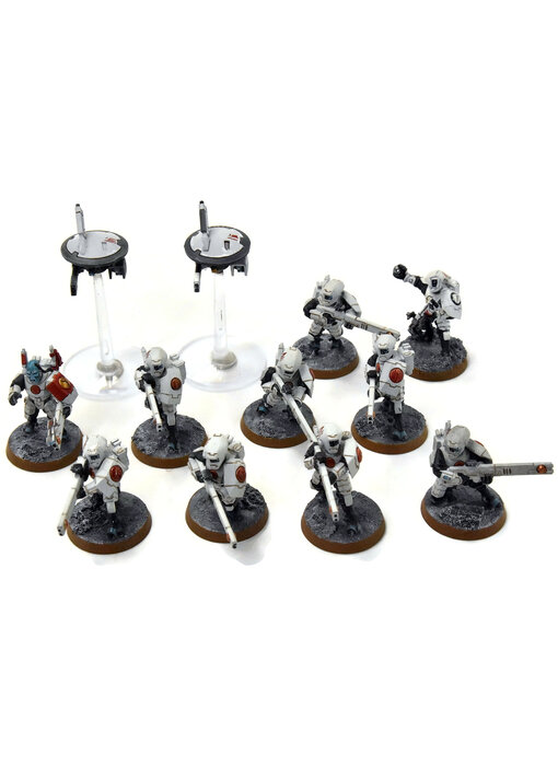 TAU EMPIRE 10 Fire Warriors #1 WELL PAINTED Warhammer 40K