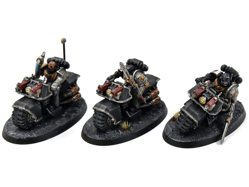 Games Workshop DEATHWATCH 3 Bike Squad #2 WELL PAINTED Warhammer 40K