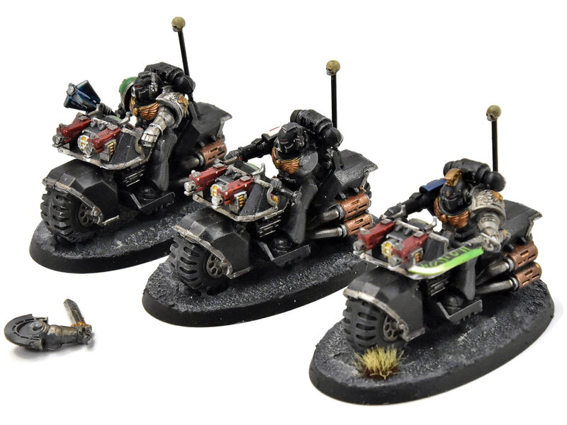 Games Workshop DEATHWATCH 3 Bike Squad #1 WELL PAINTED Warhammer 40K