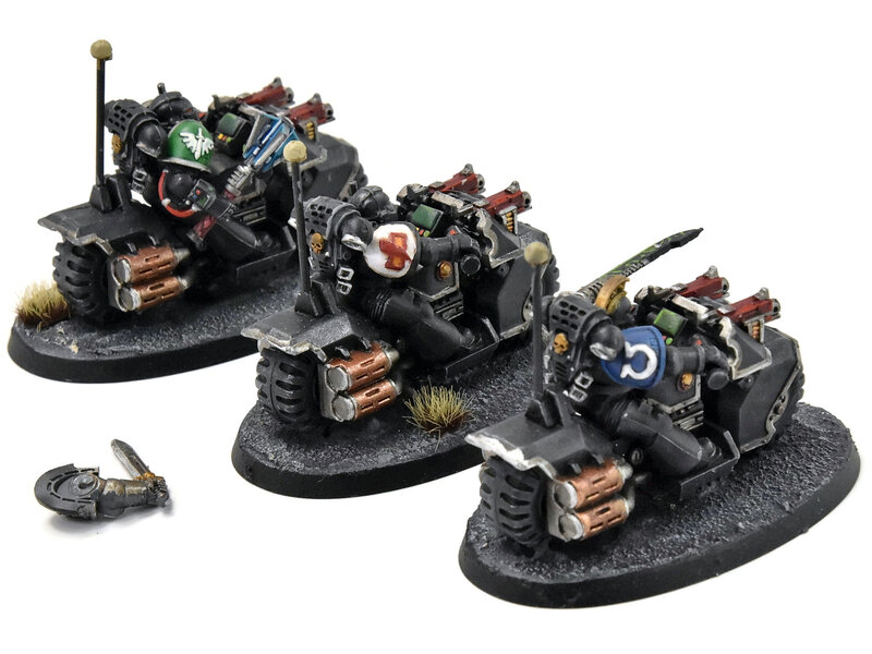 Games Workshop DEATHWATCH 3 Bike Squad #1 WELL PAINTED Warhammer 40K