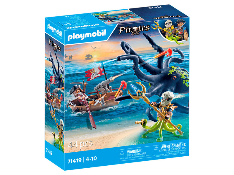 Playmobil Pirate Avec Pieuvre Géante (71419)