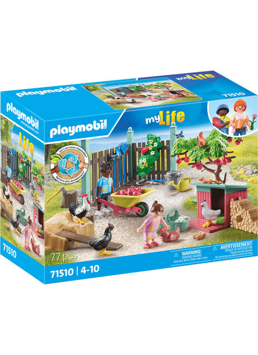 Poulailler et jardin (71510)