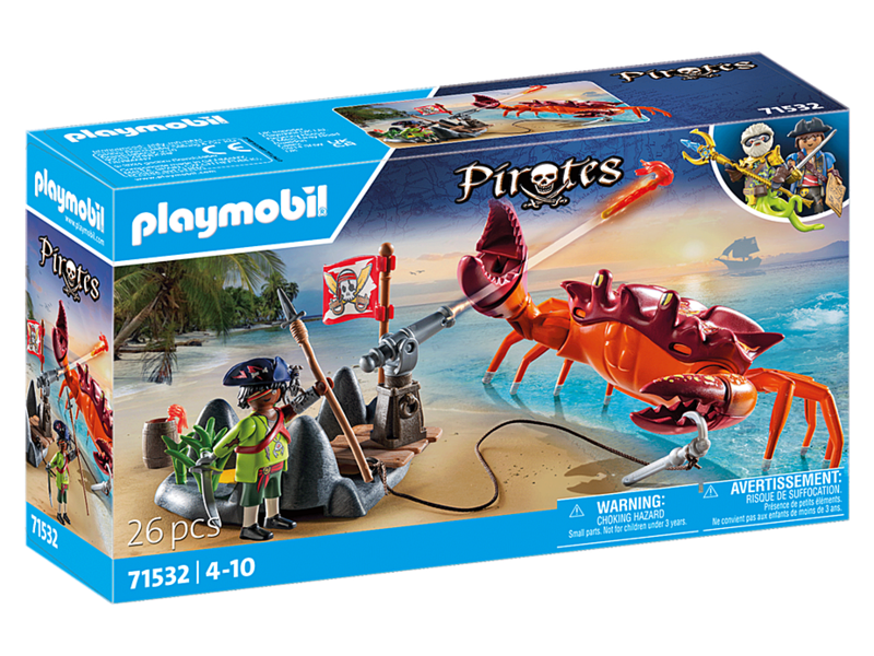 Playmobil Pirate Et Crabe Géant (71532)