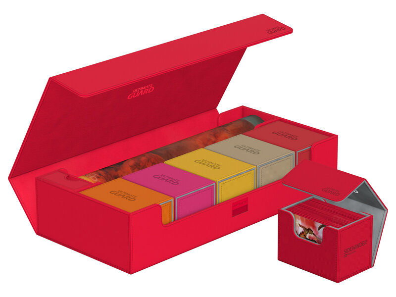 Ultimate Guard Deck Case Superhive 550+ Monocolor Red
