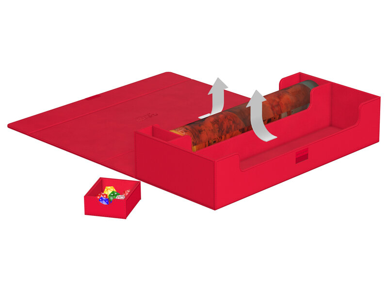 Ultimate Guard Deck Case Superhive 550+ Monocolor Red