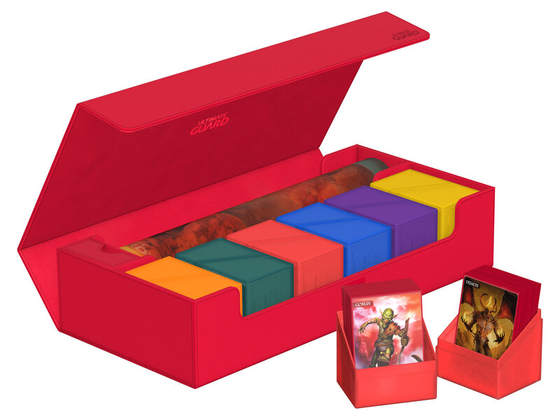Ultimate Guard Deck Case Superhive 550+ Monocolor Red