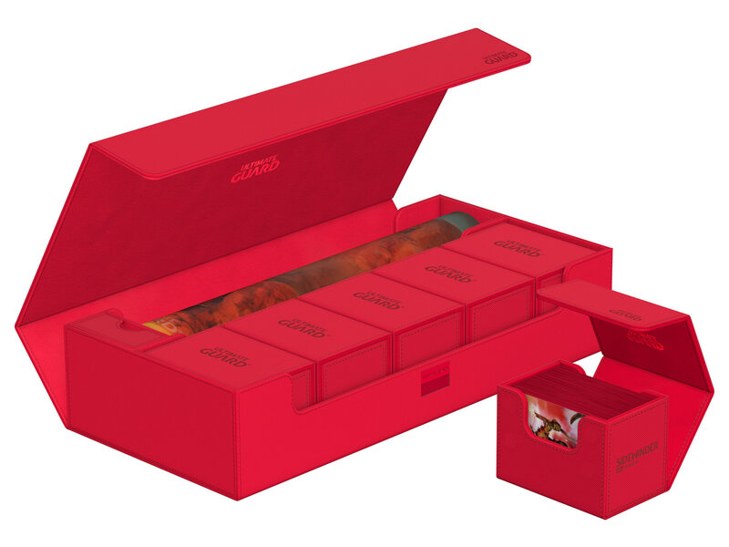 Ultimate Guard Deck Case Superhive 550+ Monocolor Red