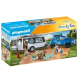 Playmobil Famille avec voiture et caravane(71423)