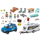 Playmobil Famille avec voiture et caravane(71423)