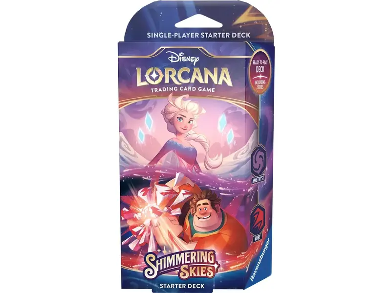 Disney Disney Lorcana Shimmering Skies Starter Deck - Wreck-It Ralph & Elsa