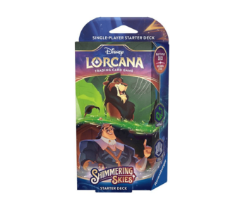 Disney Lorcana Shimmering Skies Starter Deck - A Steadfast Strategy Scar & Kronk