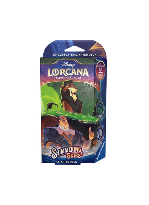 Disney Lorcana Shimmering Skies Starter Deck - A Steadfast Strategy Scar & Kronk
