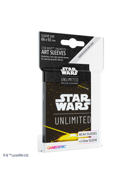 Star Wars Unlimited Art Sleeves Card Back Yellow