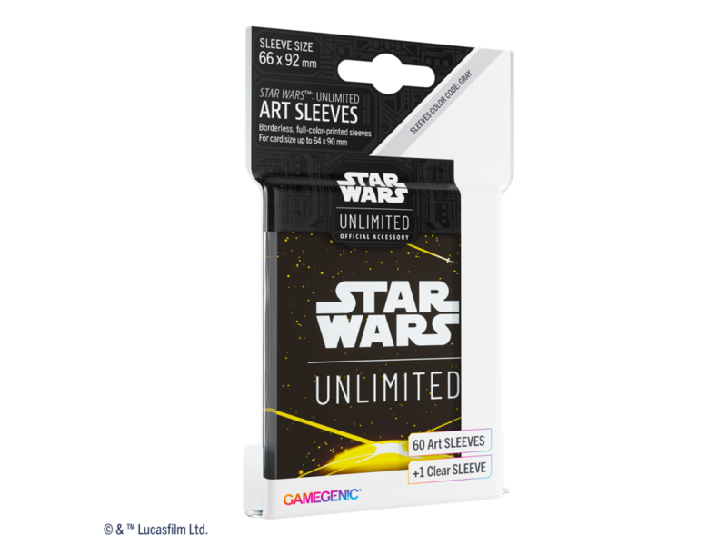 Gamegenic Star Wars Unlimited Art Sleeves Card Back Yellow