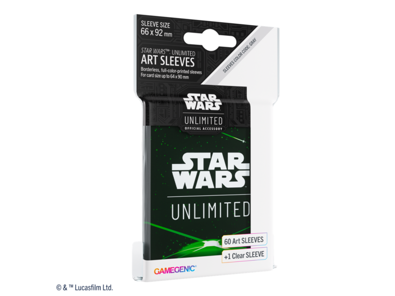 Gamegenic Star Wars Unlimited Art Sleeves Card Back Green