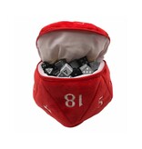 Ultra-Pro D20 Plush Dice Bag Red