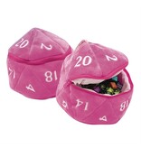 Ultra-Pro D20 Plush Dice Bag Hot Pink