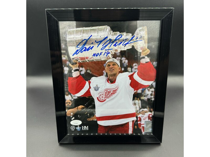 Dominik Hašek Stanley Cup Auto Frame Used (Some Scratches)