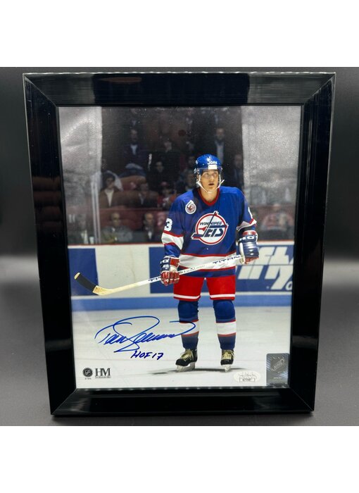 Teemu Selänne Autographed Frame Auto Used (Some Scratches)