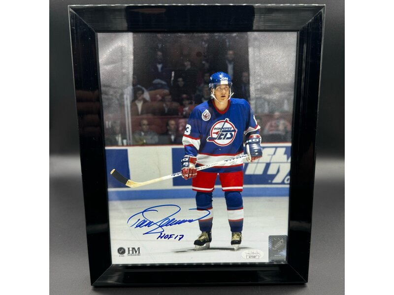 Teemu Selänne Autographed Frame Auto Used (Some Scratches)
