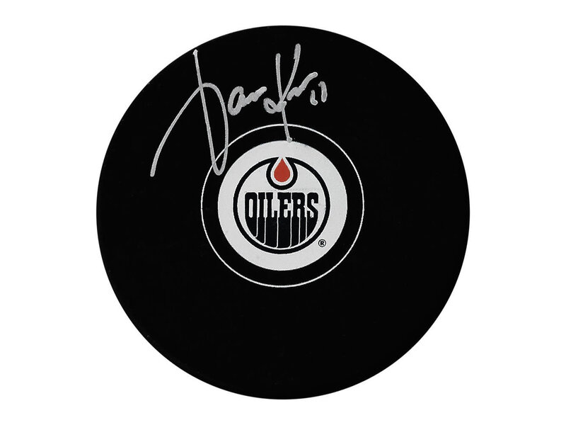 Jari Kurri Autographed Edmonton Oilers Puck